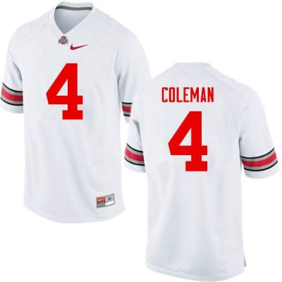 Men's Ohio State Buckeyes #4 Kurt Coleman White Nike NCAA College Football Jersey Original IYH7044PI